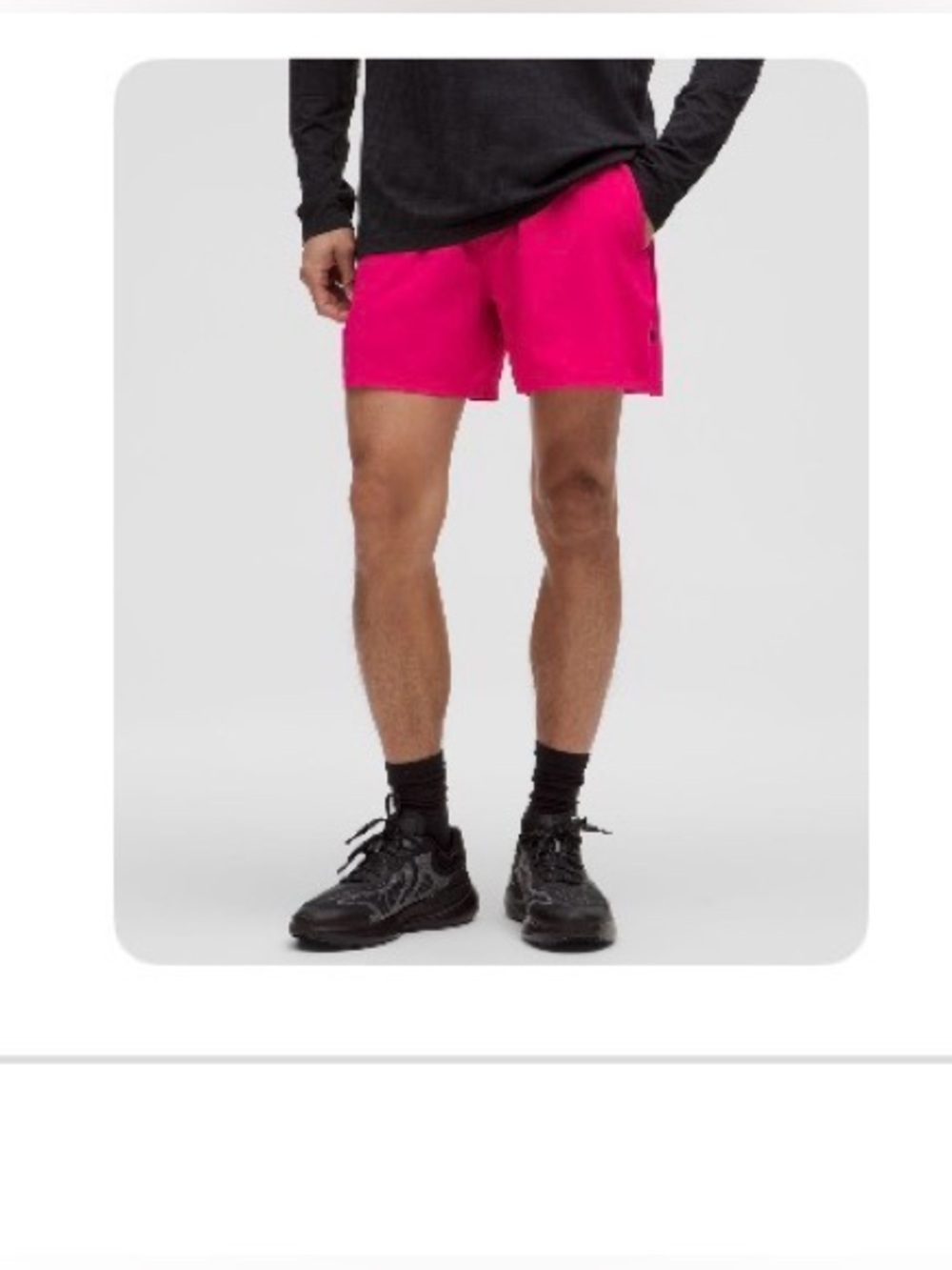NWT LULULEMON PSNT Passionate Pink Pace Breaker Shorts 5" Linerless Men's XXL